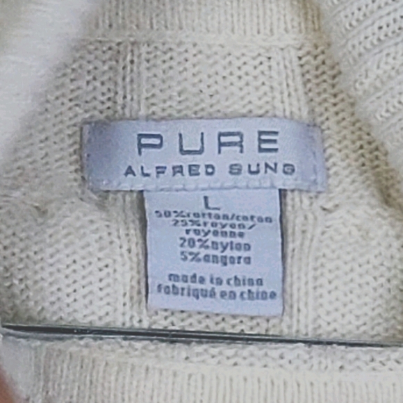 Alfred Sung Cable Knit Turtleneck Sweater - Picture 2 of 3